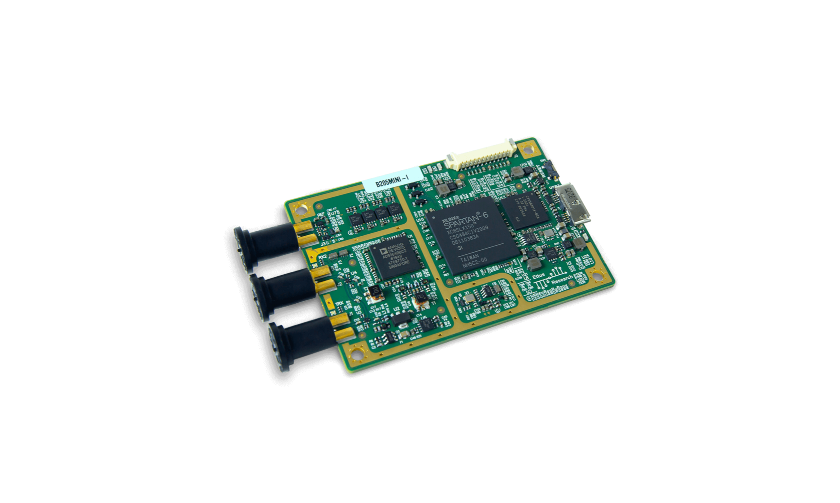 Плата Ettus USRP B205mini-i: 1x1, 70MHz-6GHz SDR board only (Digilent)