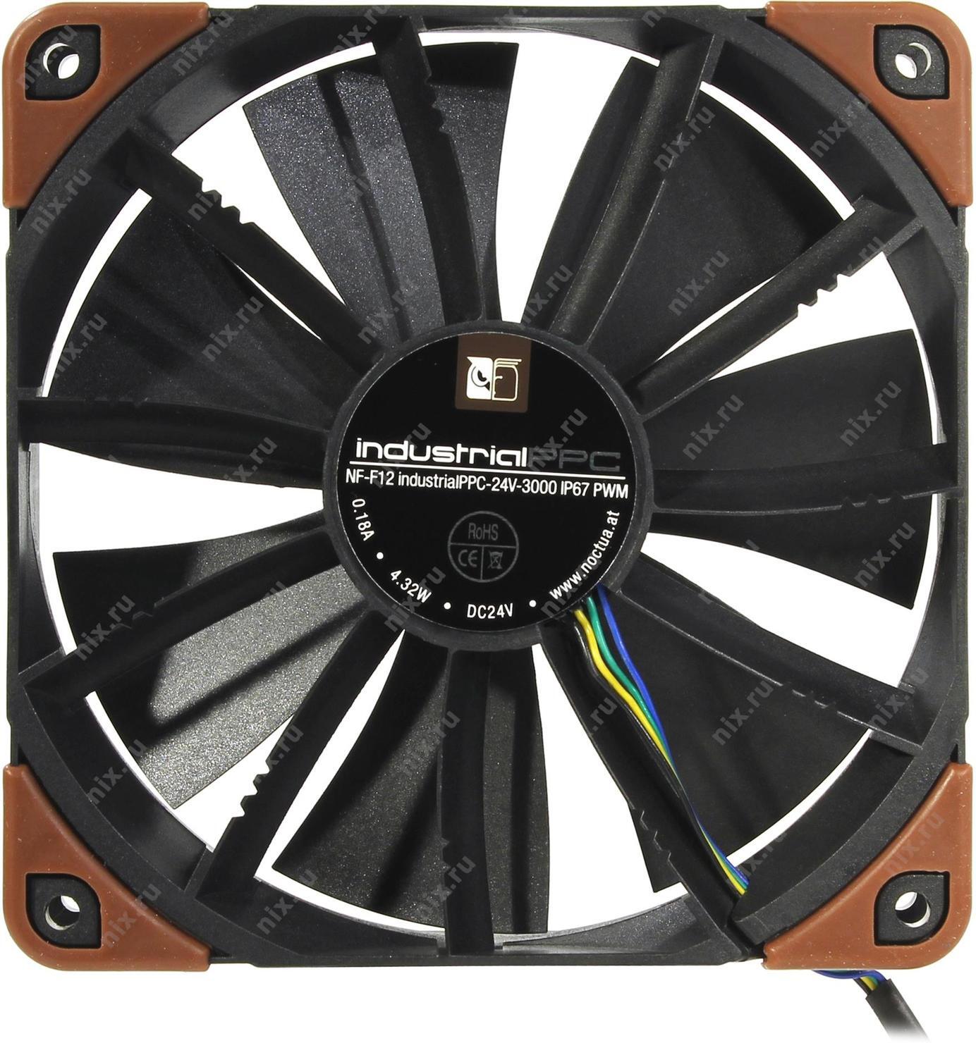 Noctua NF-F12 industrialPPC-24V-3000 Q100 IP67 PWM, Вентилятор DC